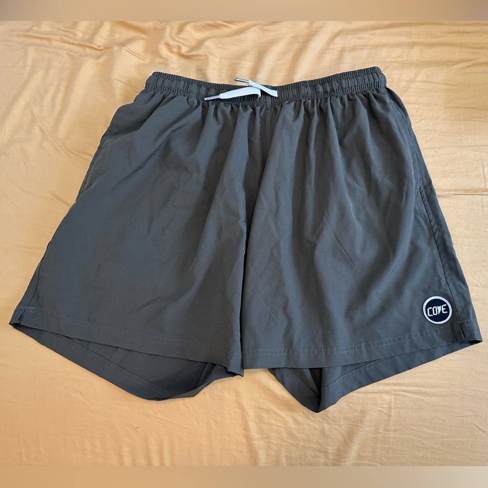 Cove Gray Athletic Shorts Lightweight Performance